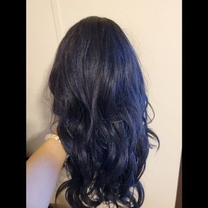 Pretty Black and Blue Wig